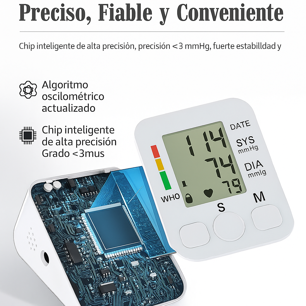Baumanómetro Digital de Brazo BP-S04 Blanco — imagen 5