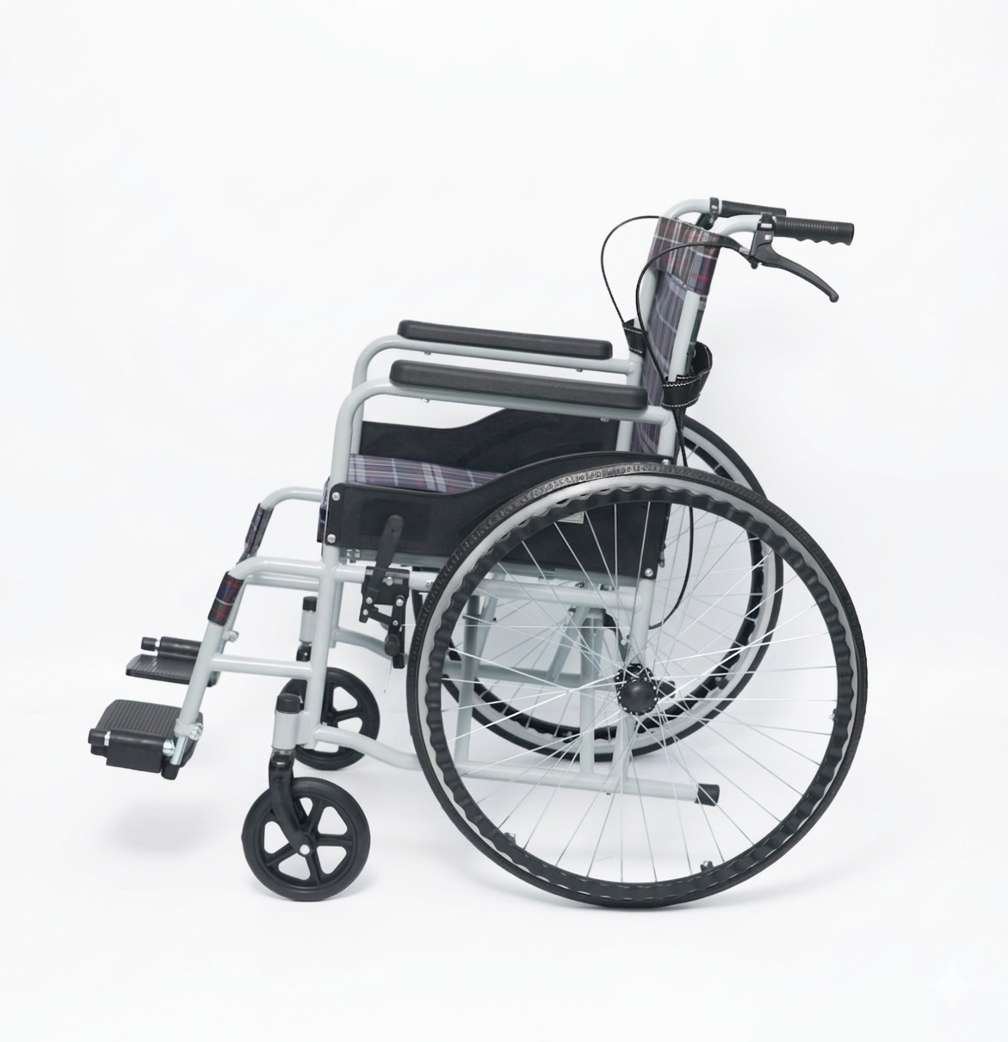 Silla de Ruedas Plegable de Acero Compacta — imagen 4
