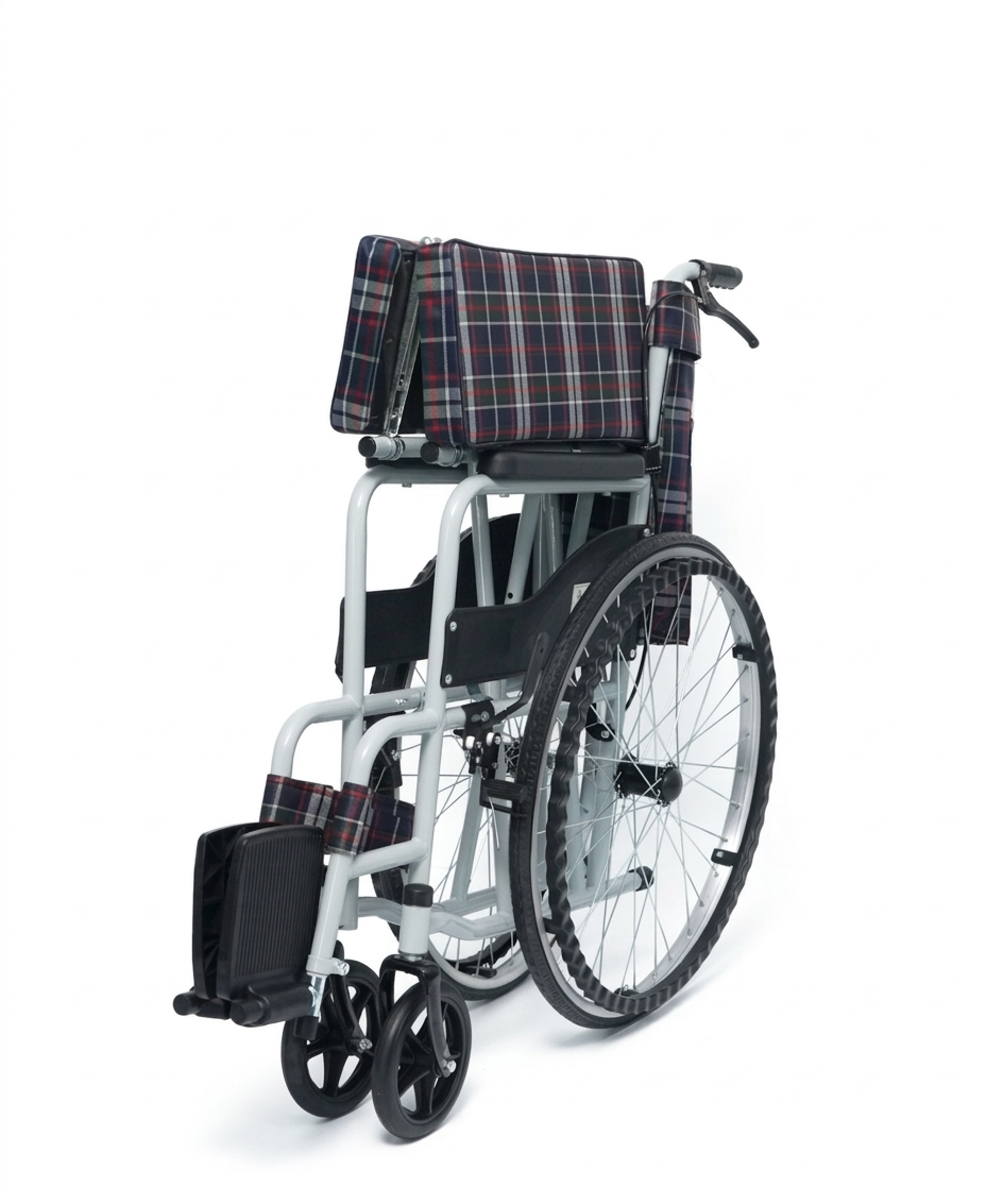 Silla de Ruedas Plegable de Acero Compacta — imagen 3