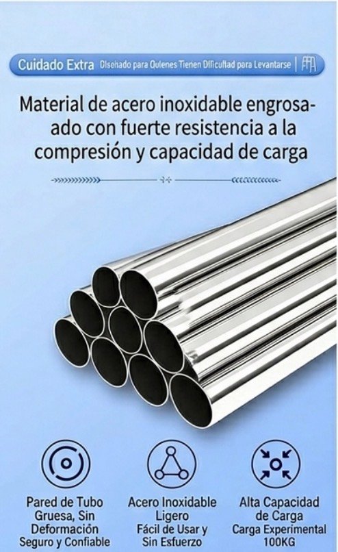 Andadera Ortopédica Plegable de Altura Ajustable para Adulto — imagen 3