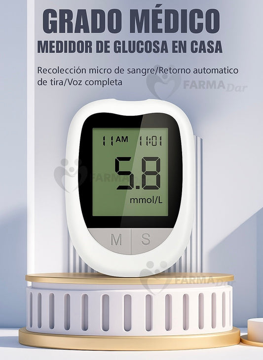 Glucómetro Digital KH-100 con 50 Tiras y 50 Lancetas — imagen 2