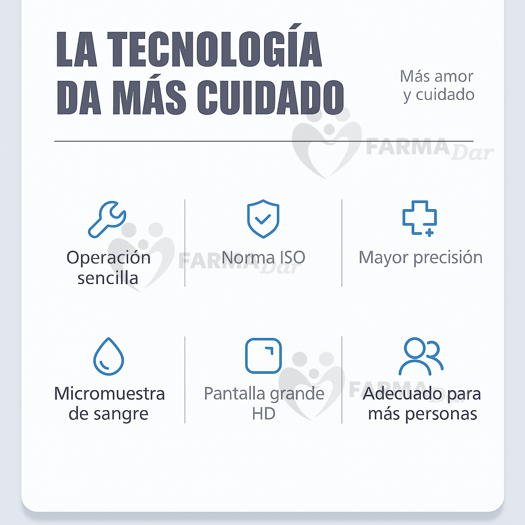 Glucómetro Digital KH-100 con 50 Tiras y 50 Lancetas — imagen 4