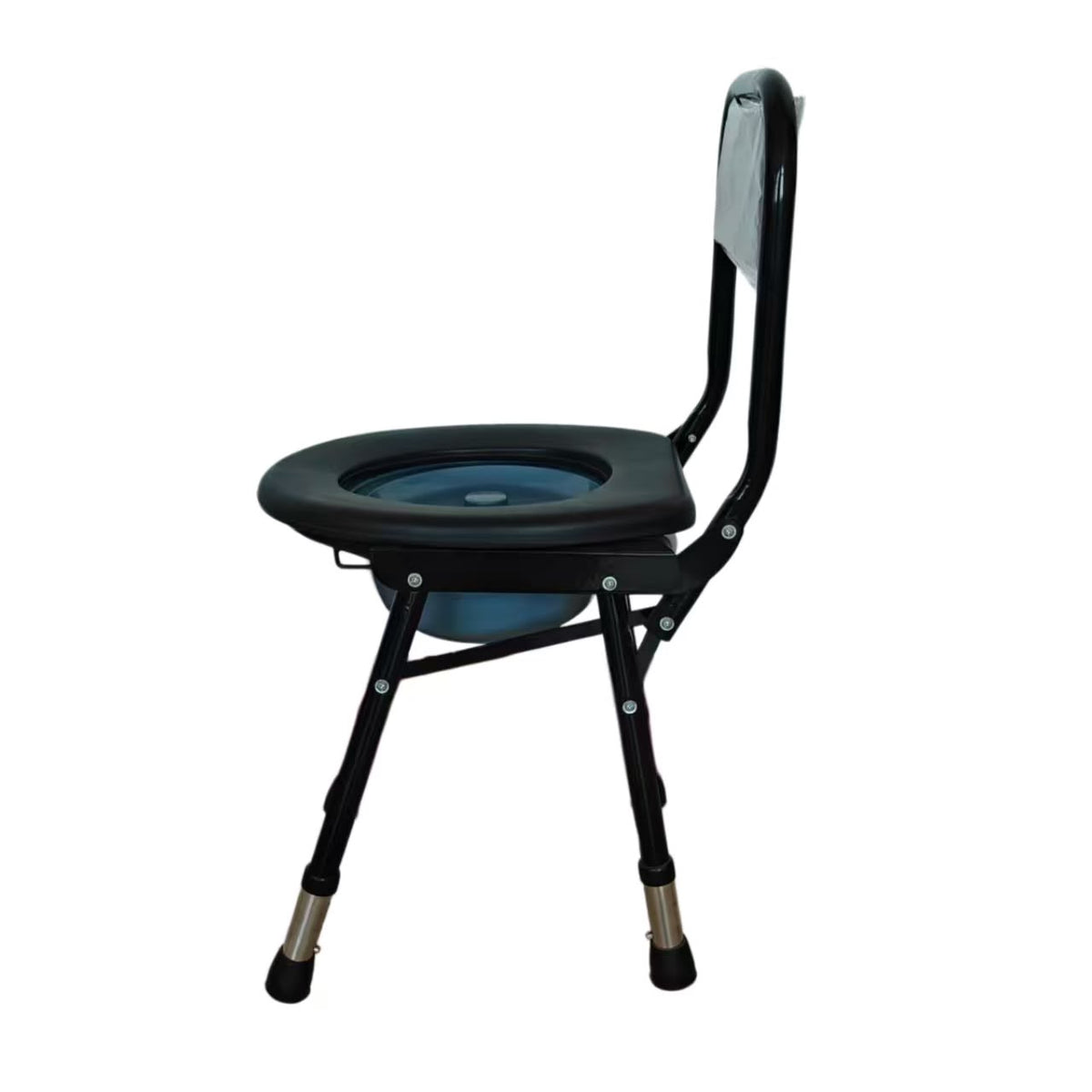 Silla sanitaria con cómodo removible para adulto mayor