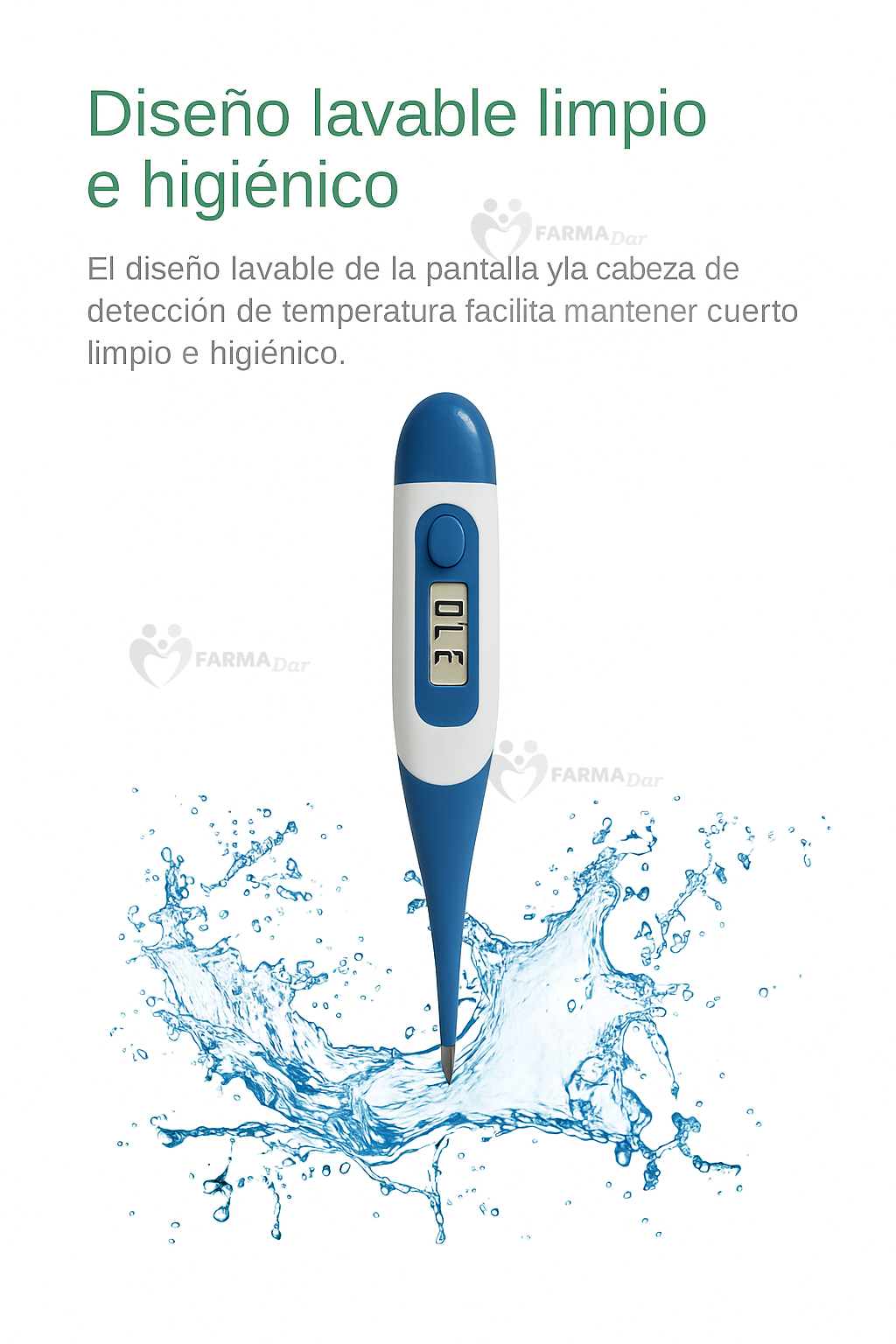Termómetro Digital Tipo Pluma — Paquete de 20 Piezas — imagen 3