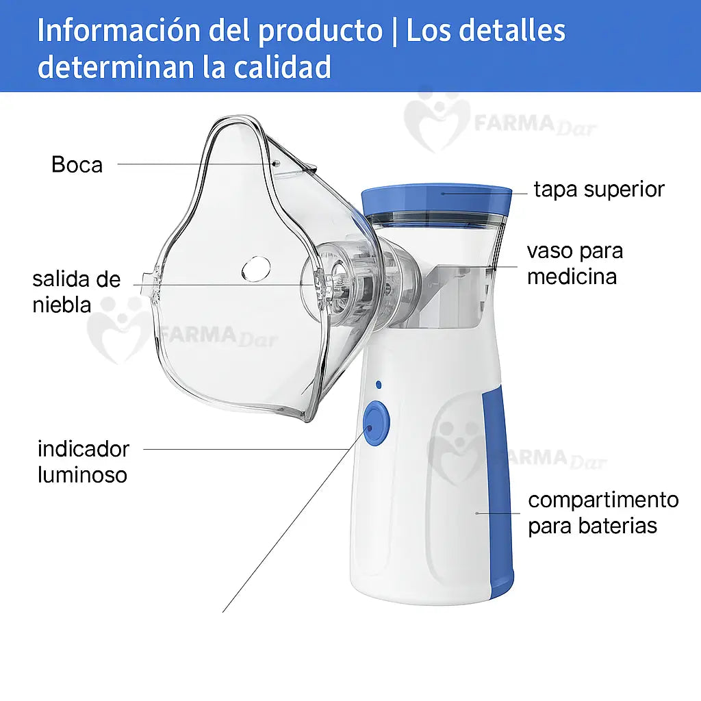 Nebulizador de Malla (Mesh) Portátil para Niños y Adultos — imagen 6