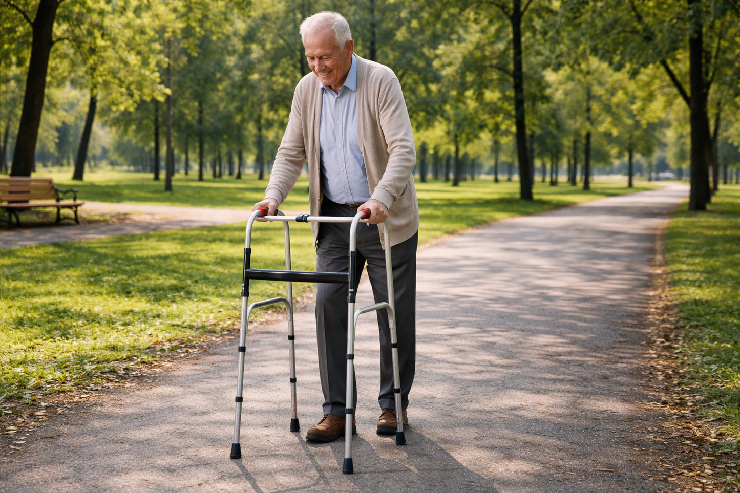 Andadera Ortopédica Plegable de Altura Ajustable para Adulto — imagen 6