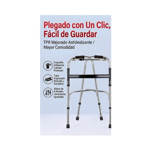 Andadera Ortopédica Plegable de Altura Ajustable para Adulto — vista 2