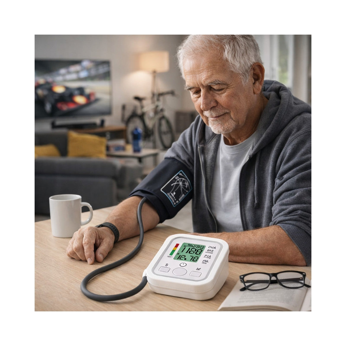 Baumanómetro Digital de Brazo BP-S04 Blanco — vista 7