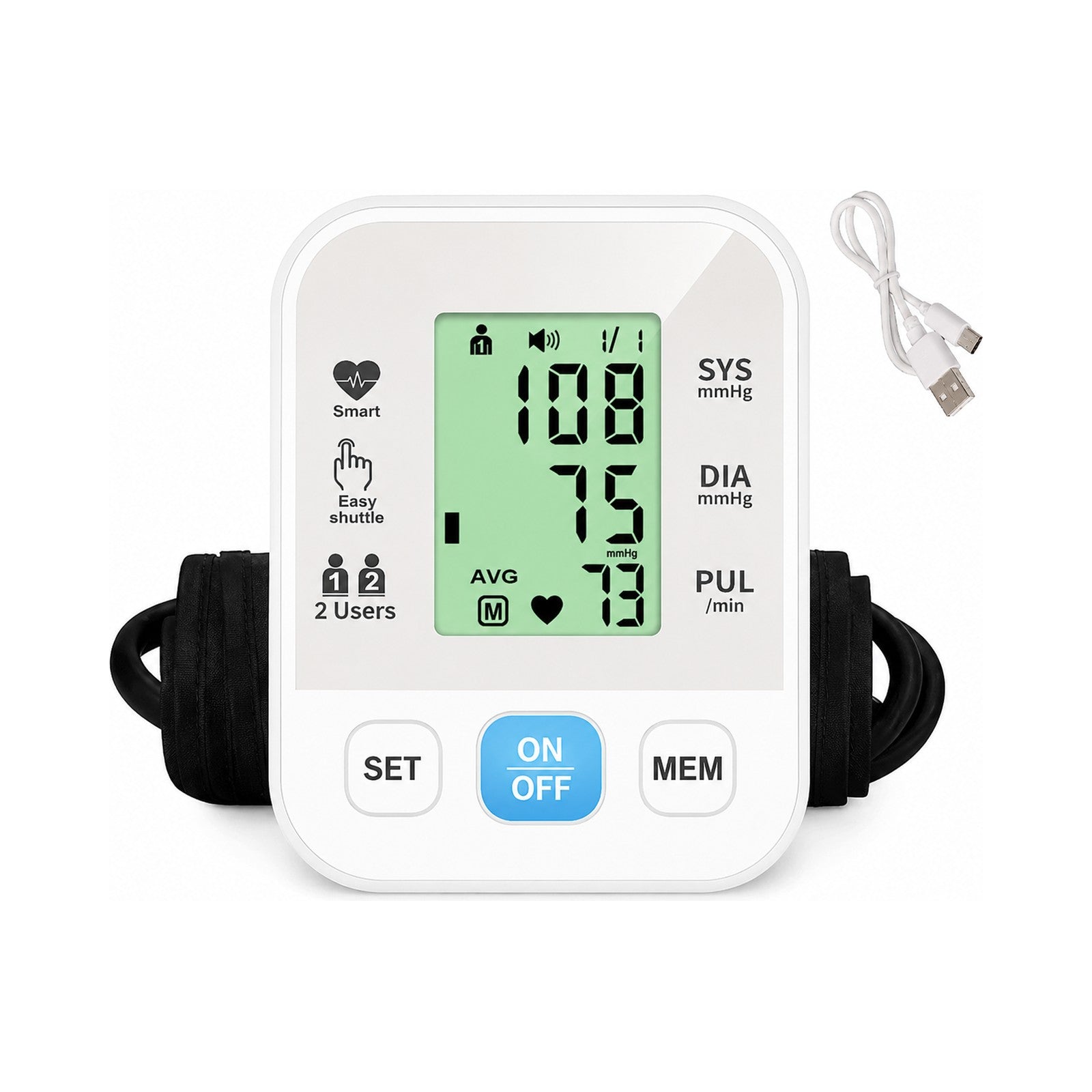 Baumanómetro Digital de Brazo BP-S04F Azul