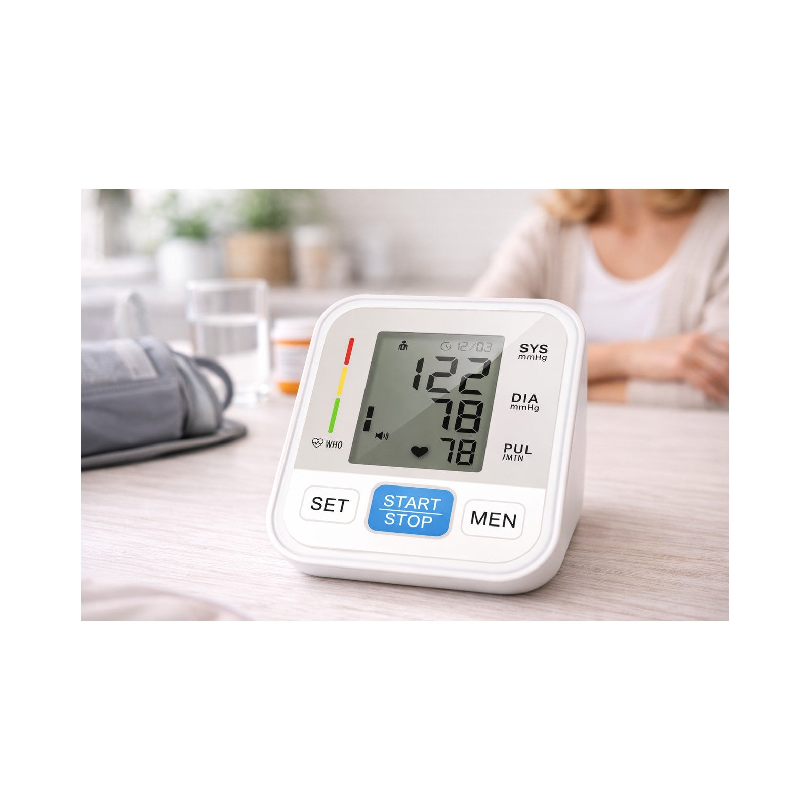 Baumanómetro Digital de Brazo BP-S04F Azul — vista 4