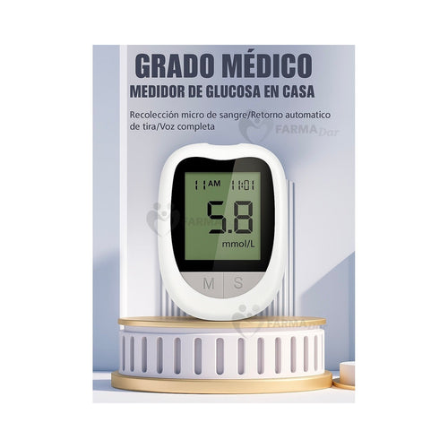Glucómetro Digital KH-100 con 50 Tiras y 50 Lancetas — vista 2