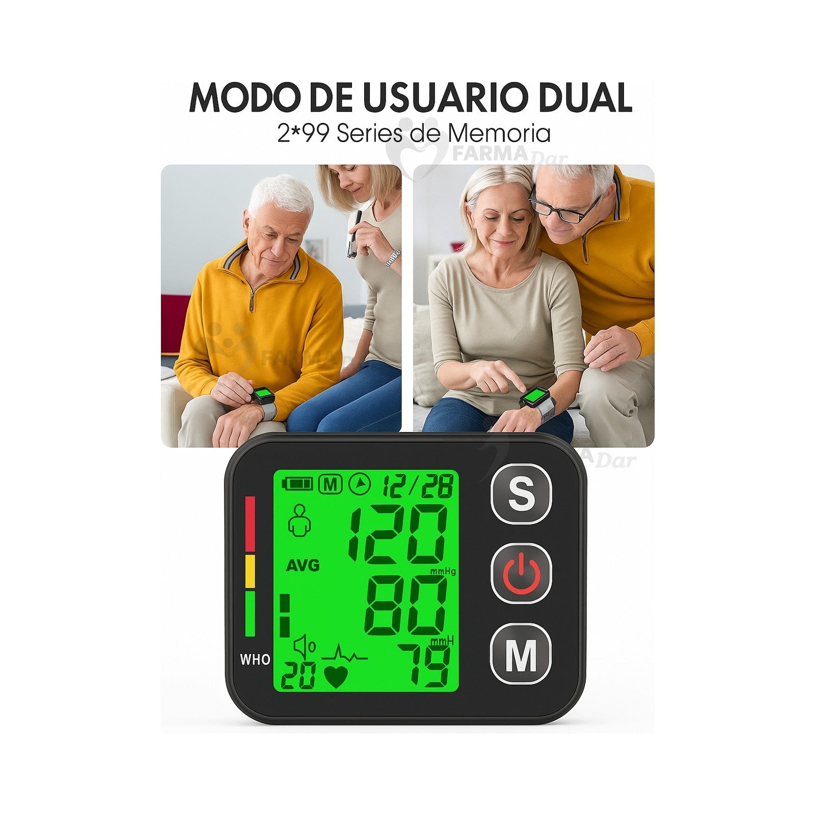 Monitor de Presión Arterial Automático de Muñeca BP-A02 — vista 2