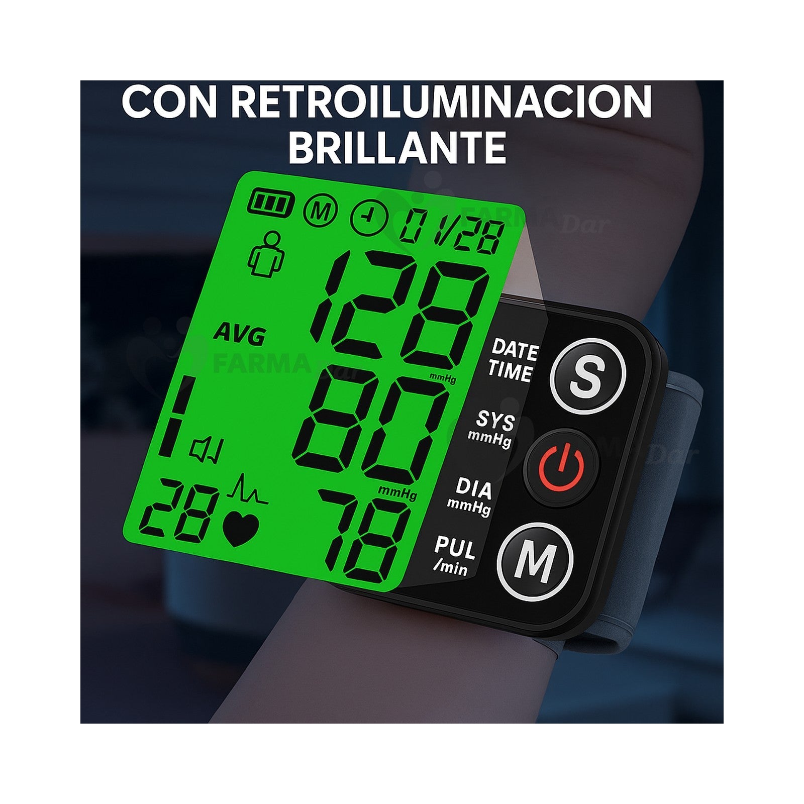 Monitor de Presión Arterial Automático de Muñeca BP-A02 — vista 3