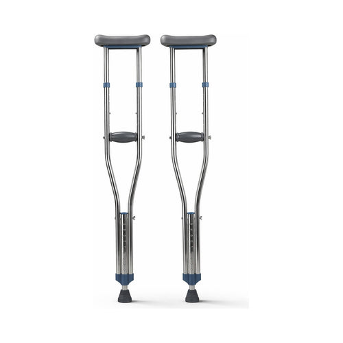 Muletas Axilares de Aluminio Ajustables a 3 Tamaños (Par)