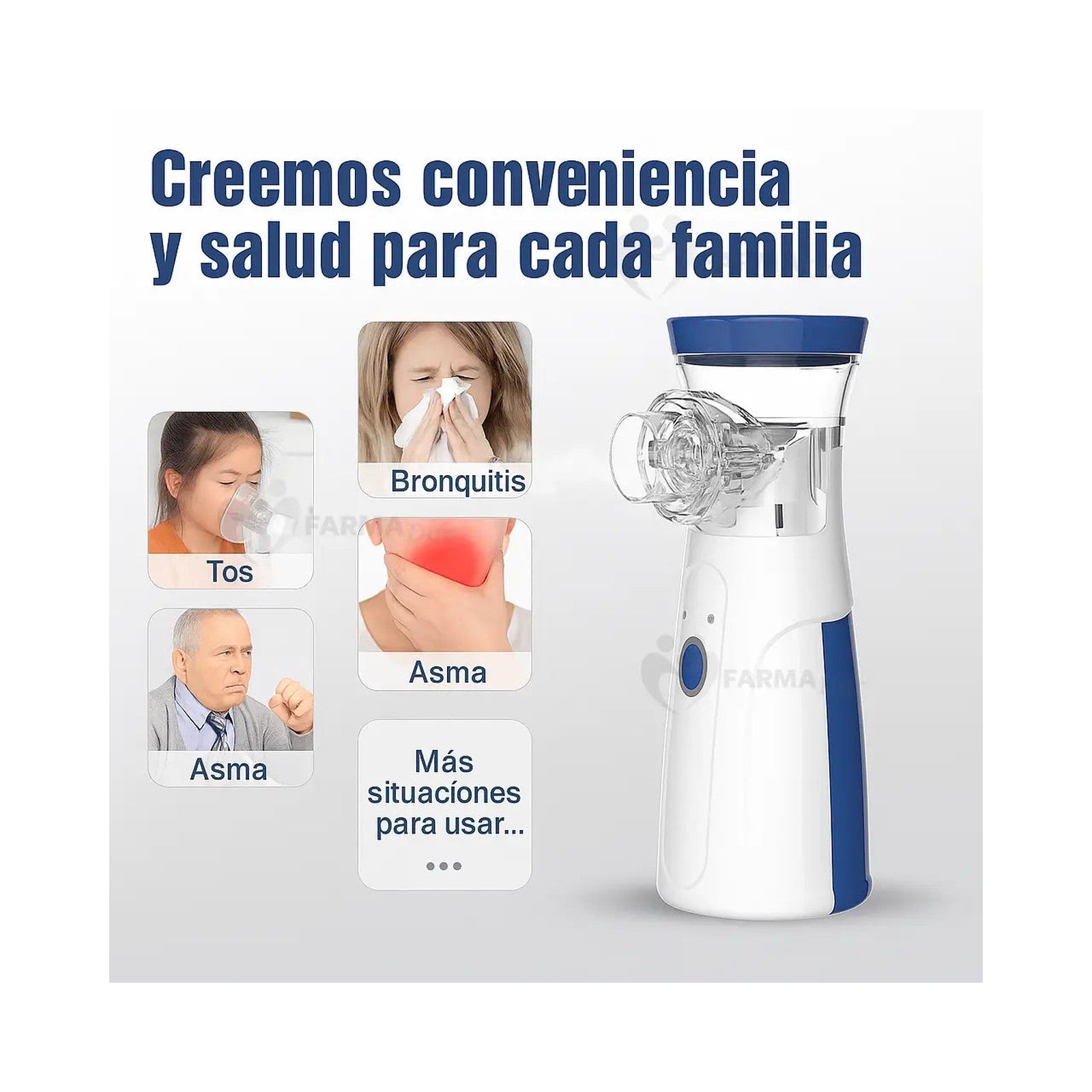 Nebulizador de Malla (Mesh) Portátil para Niños y Adultos — vista 3