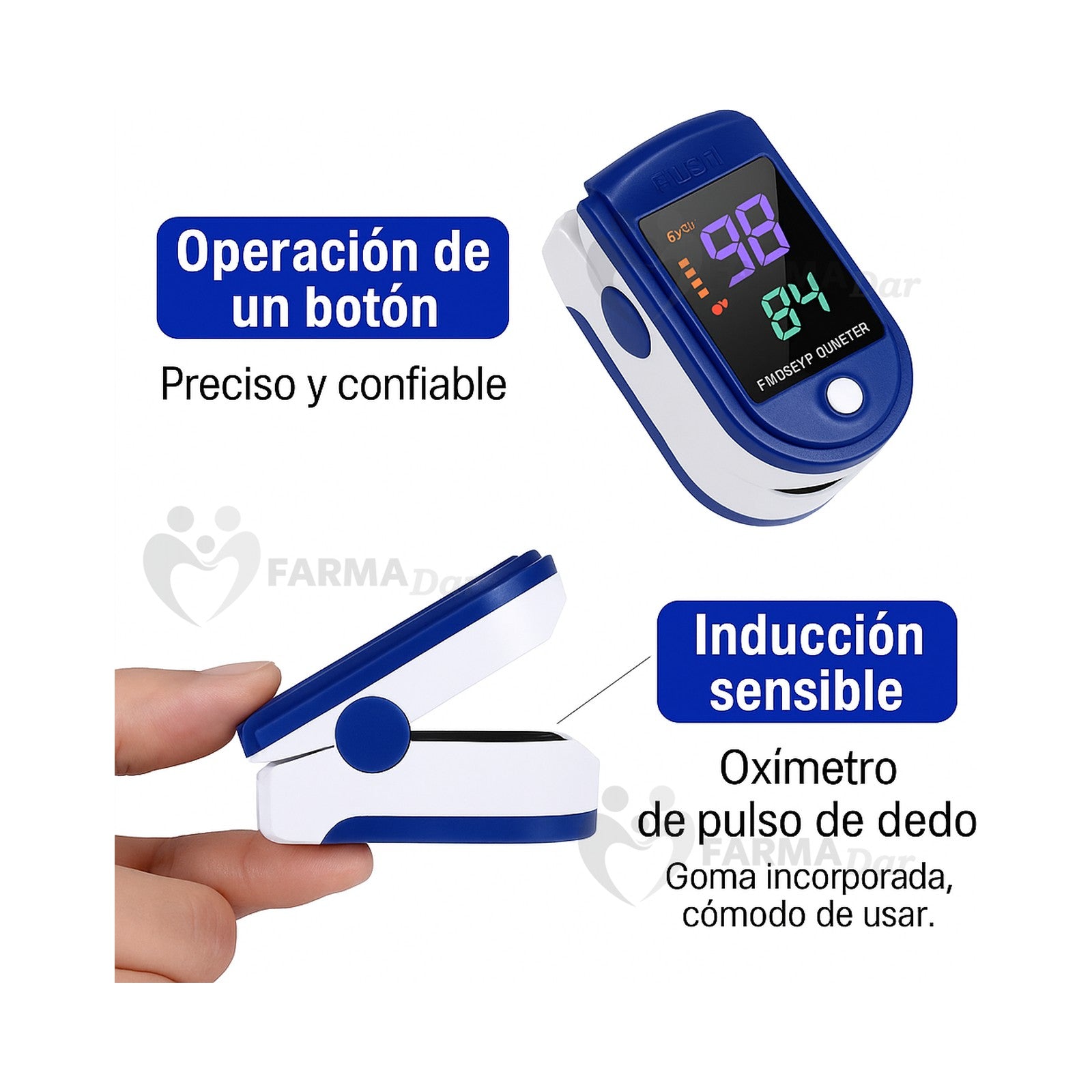 Oxímetro de Pulso Digital para Dedo AD-902 — vista 4