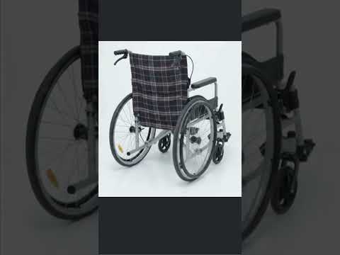 Silla de Ruedas Plegable de Acero Compacta