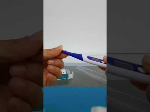 Termómetro Digital LCD de Punta Flexible Azul Marino