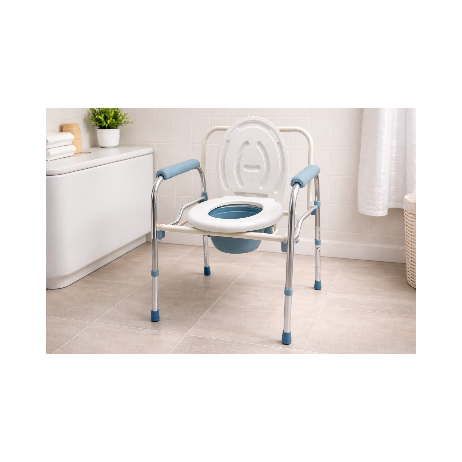 Silla Cómodo 3 en 1 para Baño y WC de Aluminio Ajustable — vista 5