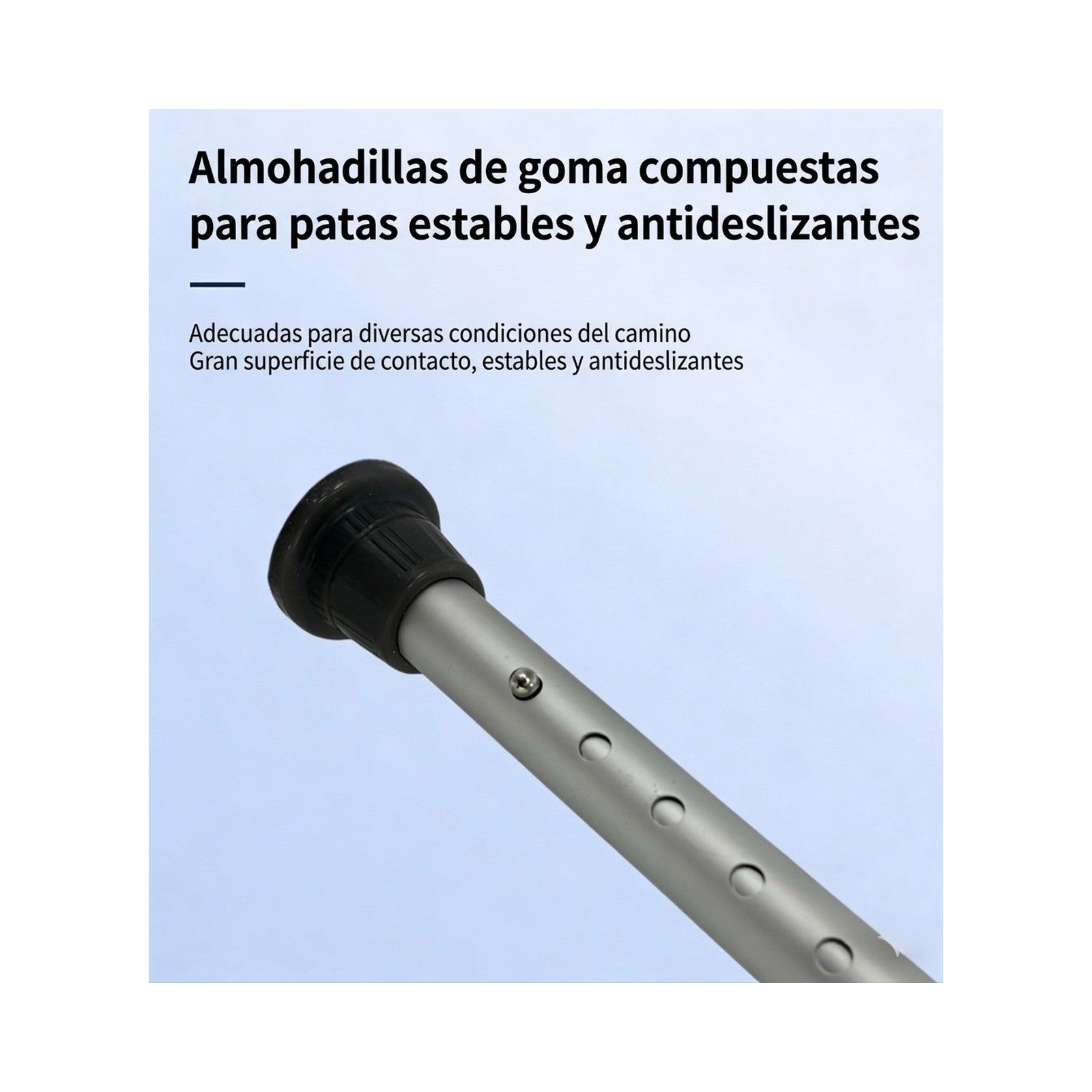 Silla de Ducha de Aluminio Ajustable con Descansabrazos — vista 4