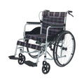 Silla de Ruedas Plegable de Acero Compacta