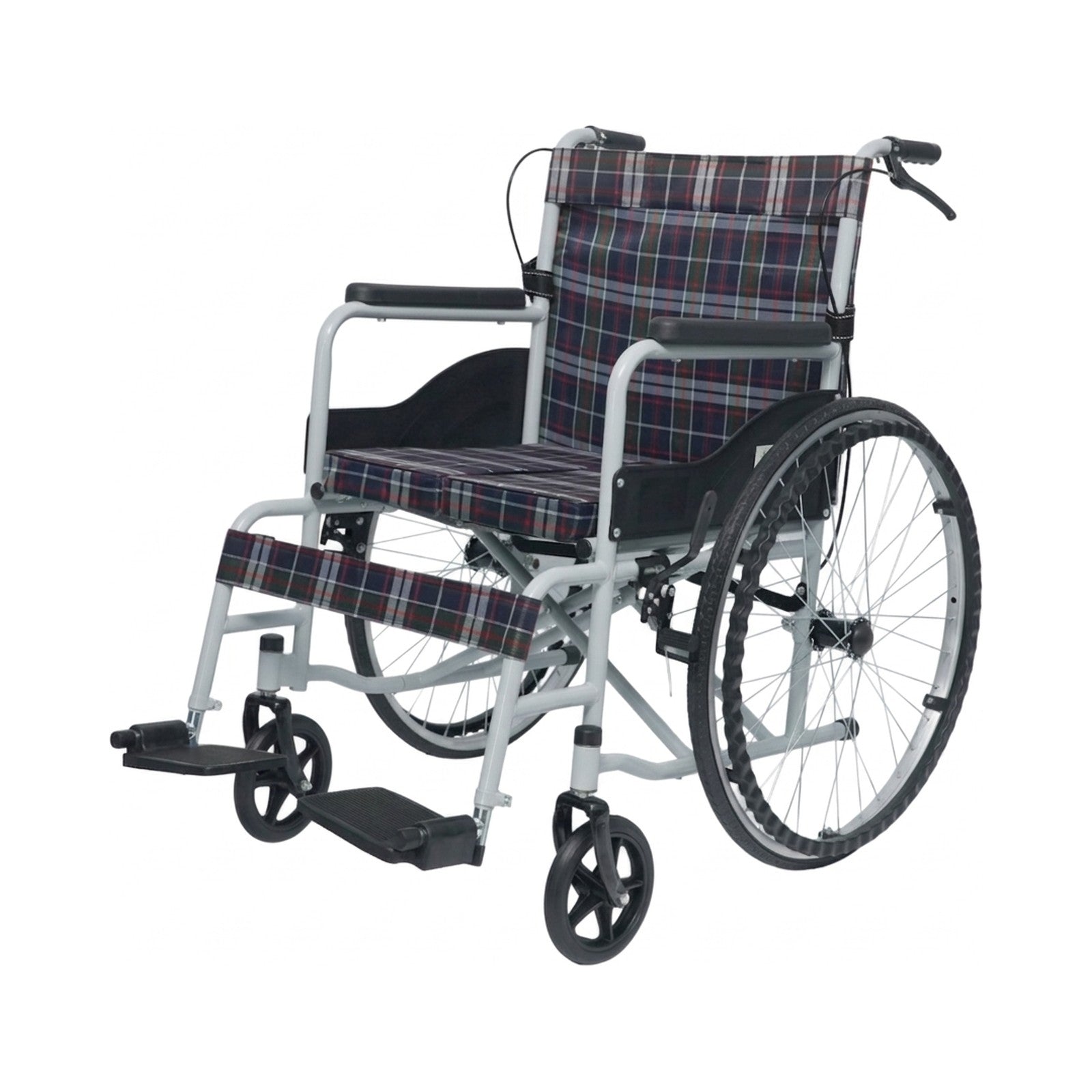Silla de Ruedas Plegable de Acero Compacta