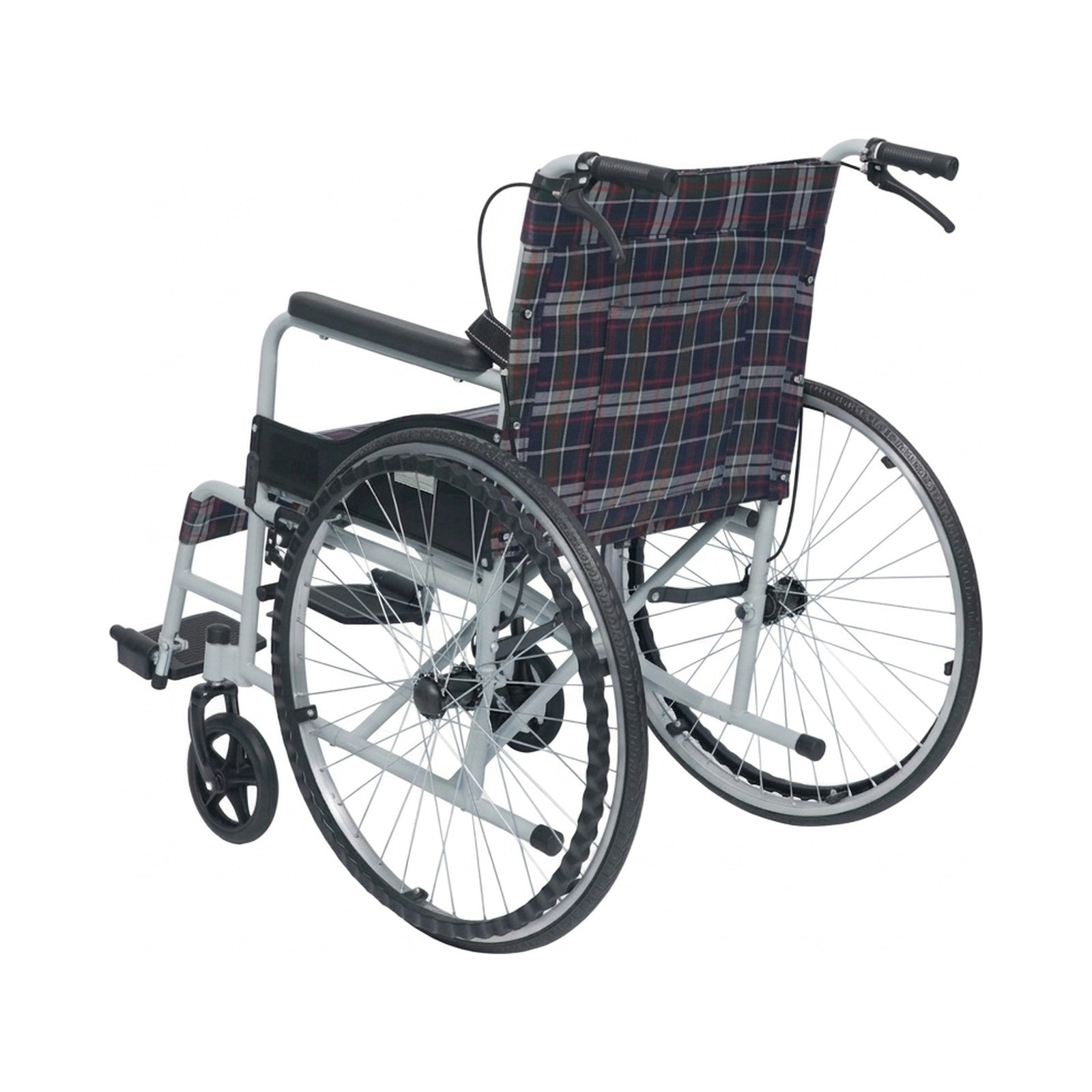 Silla de Ruedas Plegable de Acero Compacta — vista 2