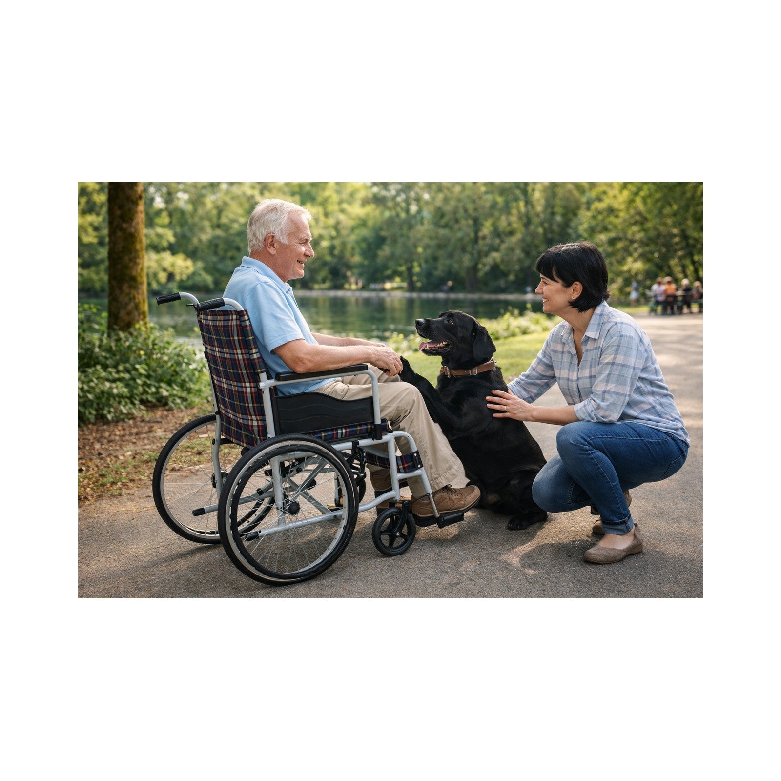 Silla de Ruedas Plegable de Acero Compacta — vista 5