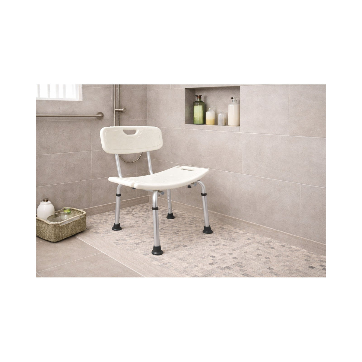 Silla para Ducha de Aluminio con Asiento Antiderrapante — vista 6